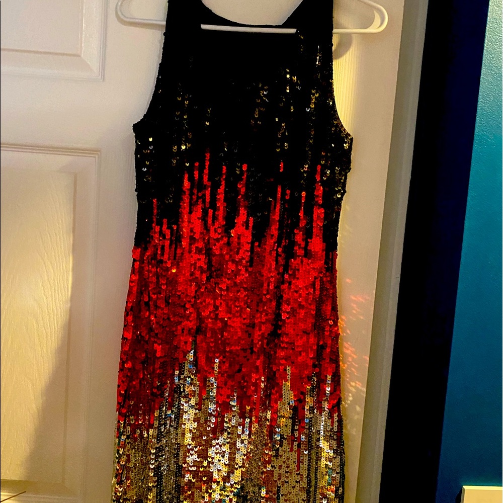 Sequined cocktail dress